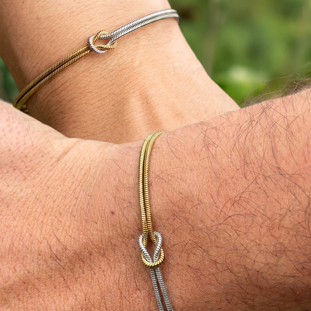 Liebesknoten Armband Set