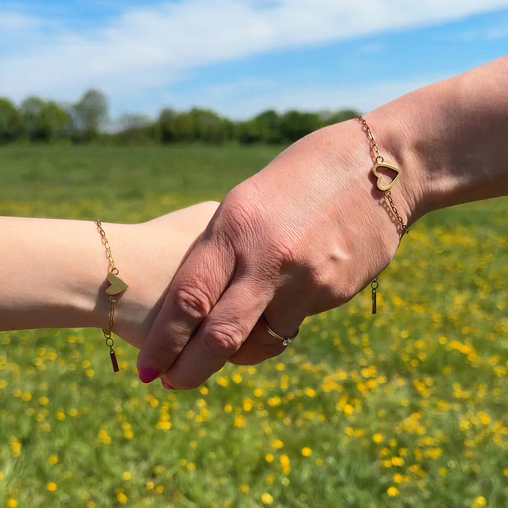 Mutter & Kind Herzarmbänder Belari